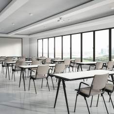 Besucherstuhl Holz Besucherstühle Holzschale Konferenzstuhl Cafeteria Stuhl Stapelstuhl  Brunner, hero plus
stapelbar