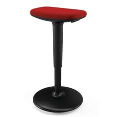 Schreibtischhocker rot Stehhilfe Büro Kommunikationsmöbel König + Neurath QUICK.III