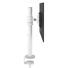 Monitorarm Aluminium Monitorhalterung, Tischklemme, Kabellochbefestigung, Monitor-Befestigung Dataflex Viewlite Monitorarm in weiss 100