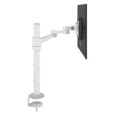 Monitorarm Aluminium Monitorhalterung, Tischklemme, Kabellochbefestigung, Monitor-Befestigung Dataflex Viewlite Monitorarm in weiss 120