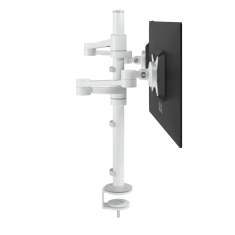 Monitorarm Aluminium Monitorhalterung, Tischklemme, Kabellochbefestigung, Monitor-Befestigung Dataflex Viewlite Monitorarm in weiss 140