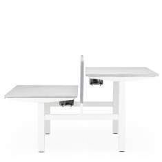 Höhenverstellbarer Schreibtisch elektrisch ergonomische Schreibtische weiss SITAG SITAGGO 2.0 Workbench
Doppelarbeitsplatz