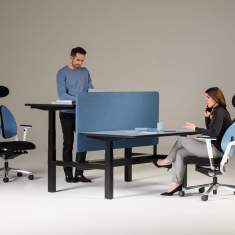 Höhenverstellbarer Schreibtisch elektrisch ergonomische Schreibtische schwarz SITAG SITAGGO 2.0 Workbench
Doppelarbeitsplatz