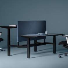 Höhenverstellbarer Schreibtisch elektrisch ergonomische Schreibtische schwarz SITAG SITAGGO 2.0 Workbench
Doppelarbeitsplatz