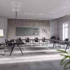 Konferenztisch Holz Konferenztische Büro Brunner ray table flex
rechteckige Tischplatte