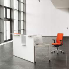 Empfangstheke klein Empfangstheken Büro König + Neurath, VORSATZTHEKE