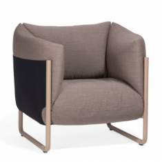 Loungesessel grau Sessel Materia Ro