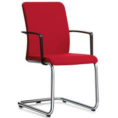 Besucherstuhl rot Freischwinger Konferenzstühle, Steelcase, Northside