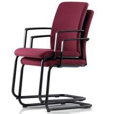 Besucherstuhl rot Freischwinger Konferenzstühle, Steelcase, Northside