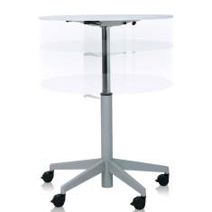 Designer Beistelltisch mit Rollen Beistelltische rollbar höhenverstellbar Beistelltisch, Steelcase, TouchDown