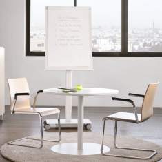 Design Bestelltisch weiß Beistelltische weiß Steelcase, TouchDown