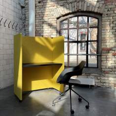 akustisch wirksame Workstation mobile Trewnnwände Identi acustica