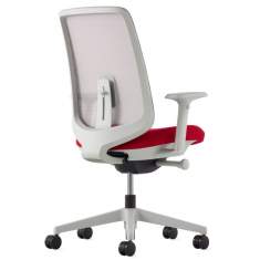 Bürostuhl rot weiss Bürostühle Netzgewebe Herman Miller Verus Bürodrehstuhl