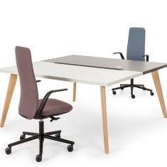 Arbeitstisch Holz Schreibtisch Home Office Schreibtische Haworth A_Wood
Doppelarbeitsplatz