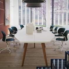 Konferenztisch Holz Konferenztische Büro Haworth A_Wood