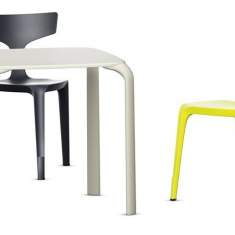 Outdoor-tauglicher Kunststofftisch Kantinen Tisch VS Drop