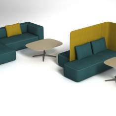 Modulare Sofa Lounge Sitzmöbel Brunner pads Sofa