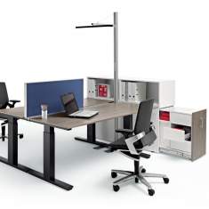 Schreibtisch höhenverstellbar Ergonomie Büromöbel Schreibtische ergonomisch WINI, WINEA PRO Arbeitstisch
