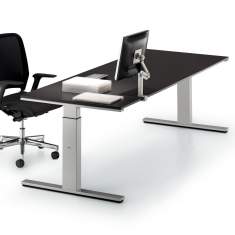 Schreibtisch höhenverstellbar Ergonomie Büromöbel Schreibtische ergonomisch WINI, WINEA PRO Arbeitstisch