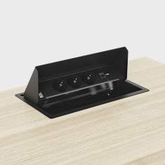 Stromanschlüssen Netzwerkanschlüssen Kinnarps Powerbox
