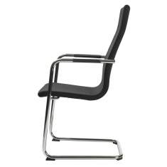 Lehnstuhl schwarz Freischwinger Besucherstuhl Konferenzstuhl Büro Besucherstühle Skandiform Flex CL High
