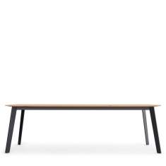 Konferenztisch Holz Konferenztisch Stahl Massivholztisch Girsberger Linar
rechteckige Tischplatte