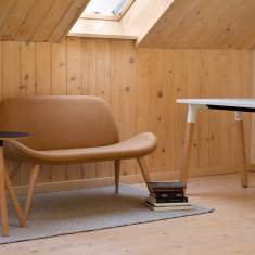 Sofa braun Lounge Zweisitzer Nowy Styl Tilkka