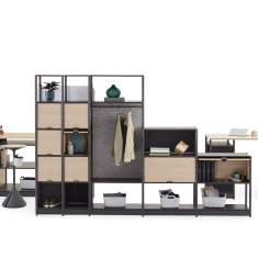 Modulare Büromöbelsysteme Regalsysteme modular Büromöbel Steelcase Flex Active Frames