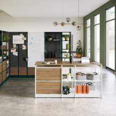 Modulare Büromöbelsysteme Regalsysteme modular Büromöbel Steelcase Flex Active Frames