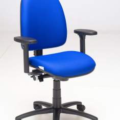 Kassenstuhl blau Drehstuhl Drehstühle Kassenbereich Nowy Styl Kassenstühle