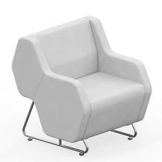 Loungemöbel Büro Lounge Sessel grau Nowy Styl, Hexa