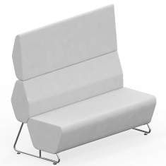 Loungemöbel Büro Lounge Sitzmöbel grau Modulare Sitzelemente Nowy Styl, Hexa