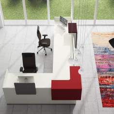 Empfangstheke Büro Theken Tresen Büro, werner works, basic C Thekensystem