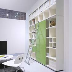 Regalschrank Fächer großes Büroregal weiß, werner works, basic S Regalsystem