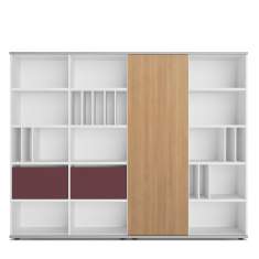 Regalschrank Fächer großes Büroregal weiß, werner works, basic S Regalsystem