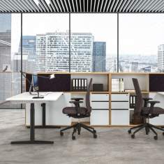 Sideboard Büro Büromöbel Beistellschrank Holz werner works basic S Beistellschränke