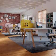 Bürostuhl Netzgewebe Bürodrehstuhl blau Drehstühle Büro Nowy Styl xenium mesh