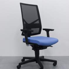 Bürostuhl blau Bürodrehstuhl moderne Bürostühle Netzgewebe BWW Büro Weber 1586