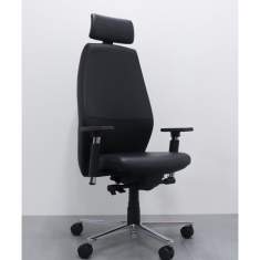 Bürostuhl schwarz Bürodrehstuhl moderne Bürostühle Chefsessel BWW Büro Weber 7075