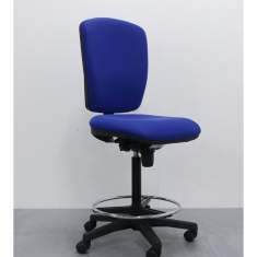 Werkstatstuhl blau Werkstatstühle Counterstuhl Drehstuhl BWW Büro Weber 6045R