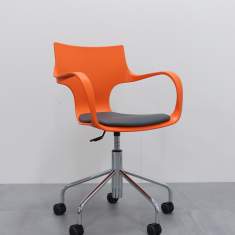 Drehstuhl orange Drehstühle Werkstatstuhl BWW Büro Weber 4476