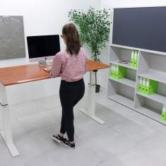 Elektrisch höhenverstellbarer Schreibtisch Büromöbel Ergonomie Schreibtische ergonomisch, BWW, TRITON Eco
höhenverstellbar