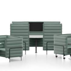 Konferenzplatz Lounge Abgeschirmte Konferenzplätze Rückzugsraum Vitra Alcove Cabin