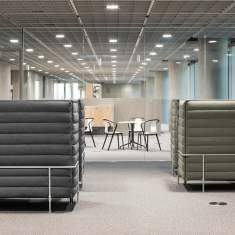 Konferenzplatz Lounge Abgeschirmte Konferenzplätze Rückzugsraum Vitra Alcove Cabin