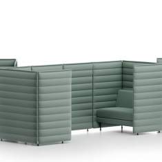 Loungesofa grün Sofa Lounge Vitra Alcove Plus Sofa