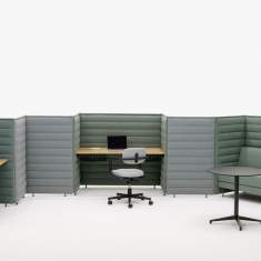 Loungesofa grün Sofa Lounge Vitra Alcove Plus Sofa