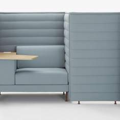 Loungesessel blau Sessel Lounge Abgeschirmte Arbeitsplätze Vitra Alcove Plus Work