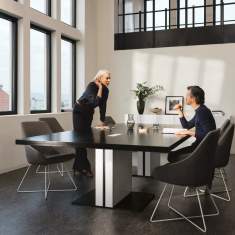 Konferenztische gross Konferenztisch Büro Holz, Neudoerfler, Kommunikationstisch MARK pro rechteckige Tischplatte