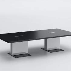 Konferenztische gross Konferenztisch Büro Holz, Neudoerfler, Kommunikationstisch MARK pro rechteckige Tischplatte