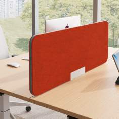 Tischtrennwand rot Tischtrennwände Schreibtisch Sichtschutz Schreibtischaufsatz Palmberg Multipanel